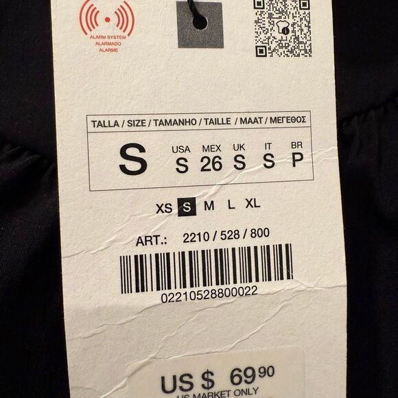 Zara Balloon Mini Dress Halter Size Small - Picture 6 of 10